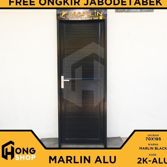 Pintu Kamar Mandi Aluminium Full Panel MARLIN TRM