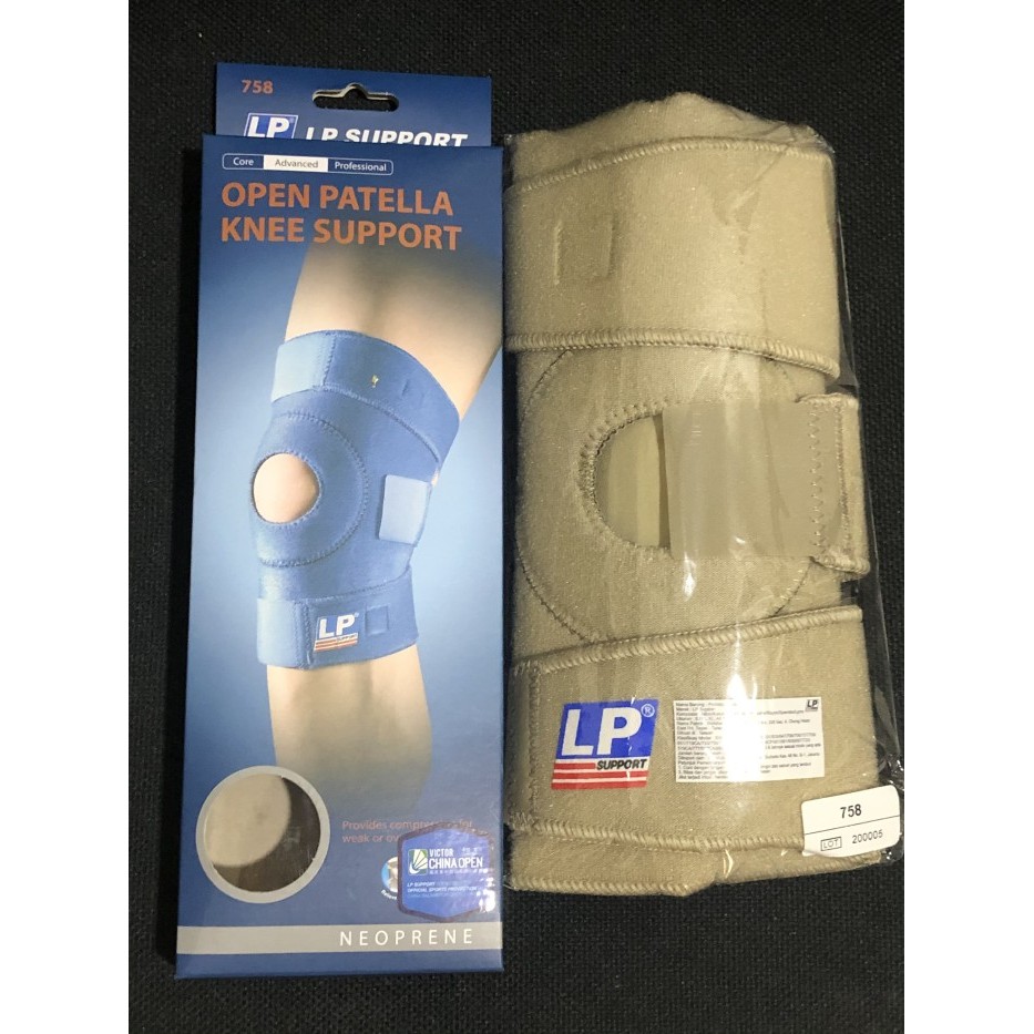 Knee Support Decker Lutut Standard Open Patella Lp 758 / Lp-758 /Lp758
