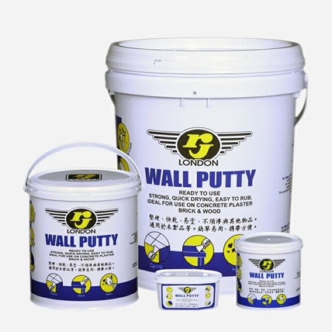 Dempul Rj London Tembok Kayu 25 Kg Wall Putty Plamir Serbaguna Dinding Original Dan Terlaris