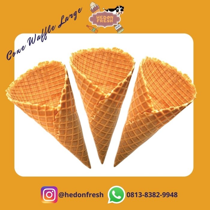 

Cone Waffle Ice Cream Ukuran Besar (Cone Mixue)