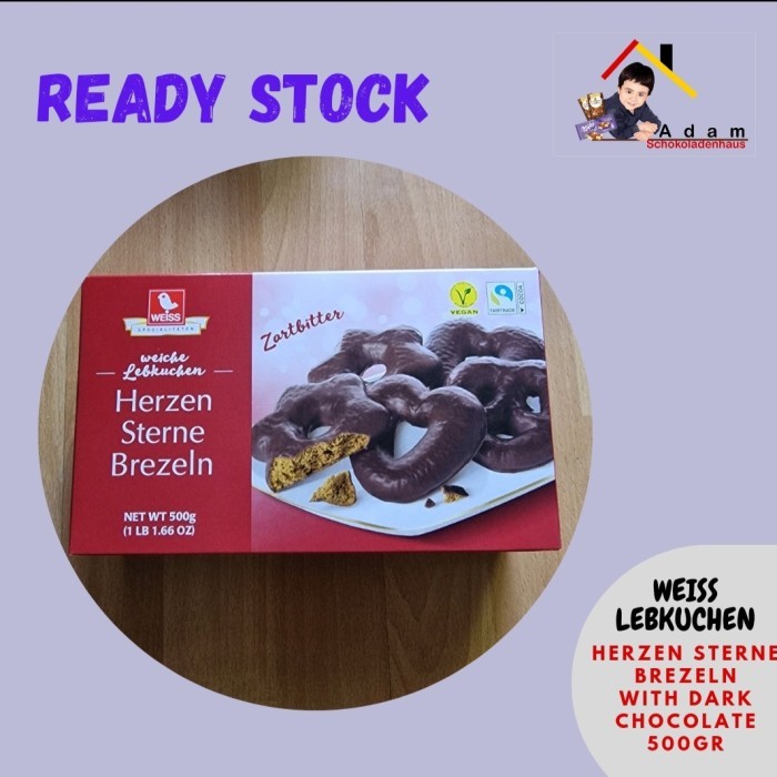 

Weiss Herzen Sterne Brezeln Lebkuchen 500gr