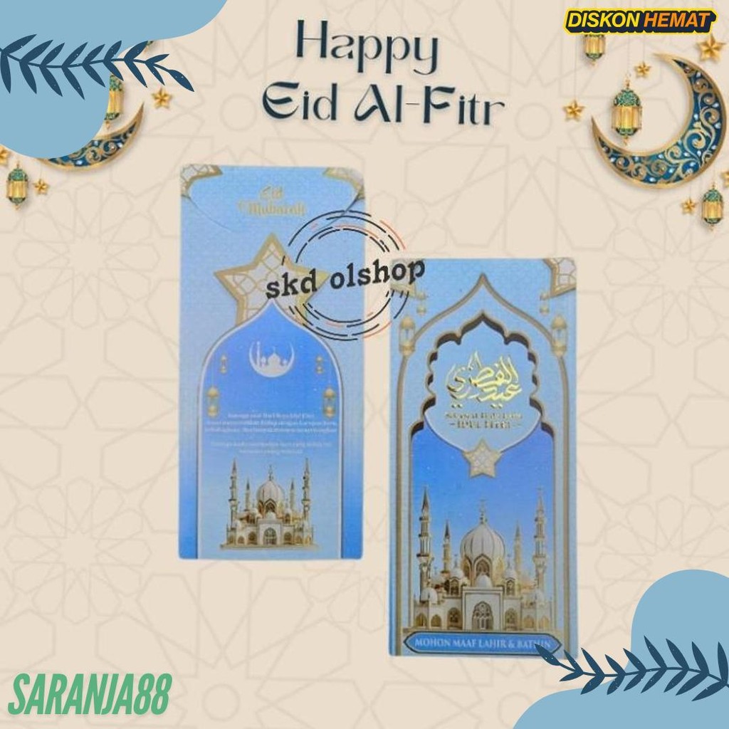 

Amplop Lebaran Angpau Lebaran Prmium Poly Embos Df2 Ukuran Panjang 7,5 X 16 Cm(Isi 25 Lembar) Diskon