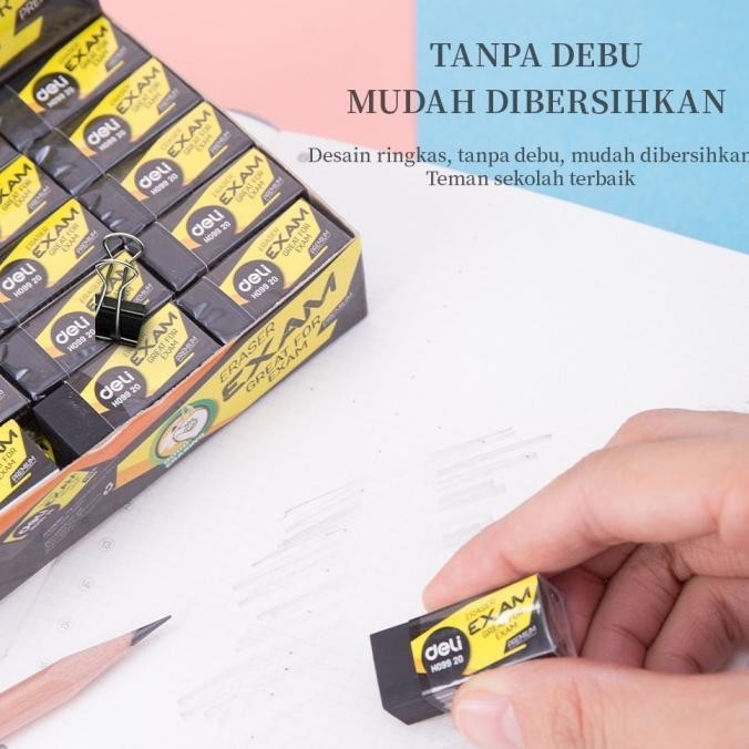 

Deli ERASER EXAM BLACK PENGHAPUS DELI UJIAN KOMPUTER EH09920 [40PCS]