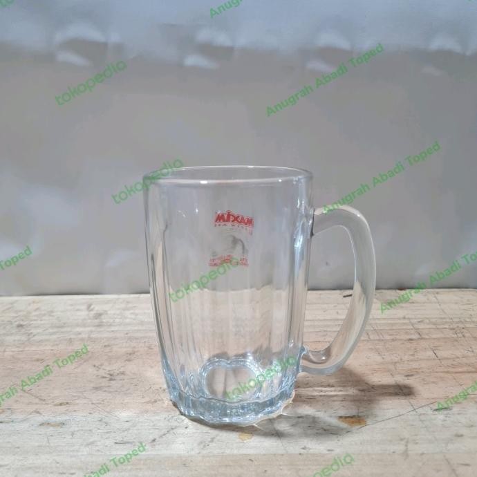 gelas maxim tangkai 6 pcs gelas kaca tempered 340 ML gelas cafe