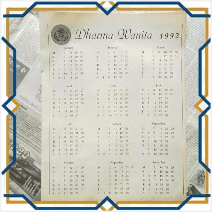 

[PUS] KALENDER 1992, JADUL LANGKA