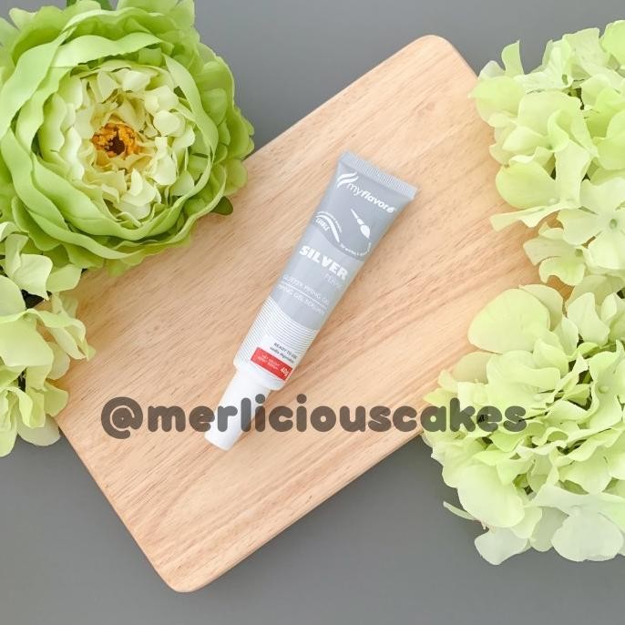 

:::::::] My Flavor Silver Glitter Piping Gel Tulisan Cake Kue 40 Gram