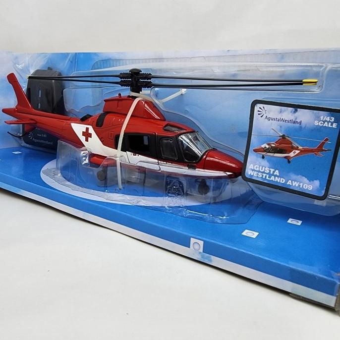 Diecast Helicopter Agusta AW109 Air Ambulance NewRay 1:43 Sky Pilot