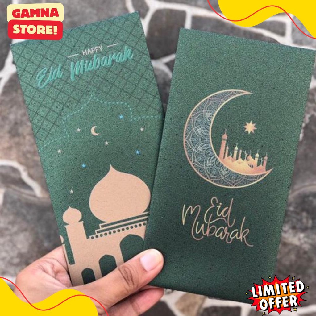

Angpao Lebaran Premium Hijau Amplop Thr Idul Fitri Isi 6 Pcs Print Uv Diskon Setengah Harga