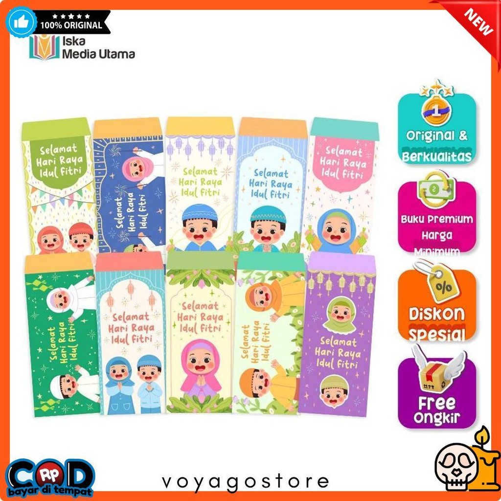 

Iska Media (Dapat 50) Amplop Lebaran Motif Lucu Diskon