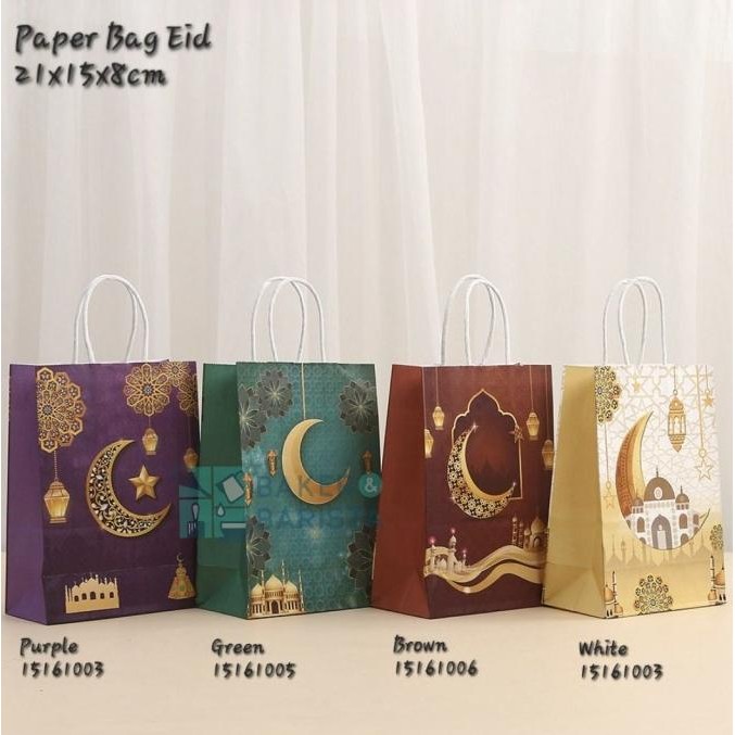 *#*#*#] Paper Bag Eid Mubarak / Paper bag Hamper kue kering Lebaran Idul Fitri
