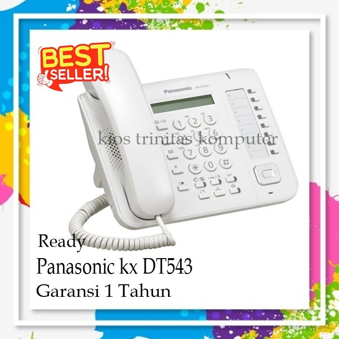 Telepon Digital Panasonic KX-DT543 Telepon Master/Key KX-DT 543 Putih
