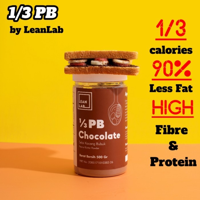 

Selai Kacang Bubuk - PB Peanut Butter Powder 500g 1/3 PB2 Diet Spread