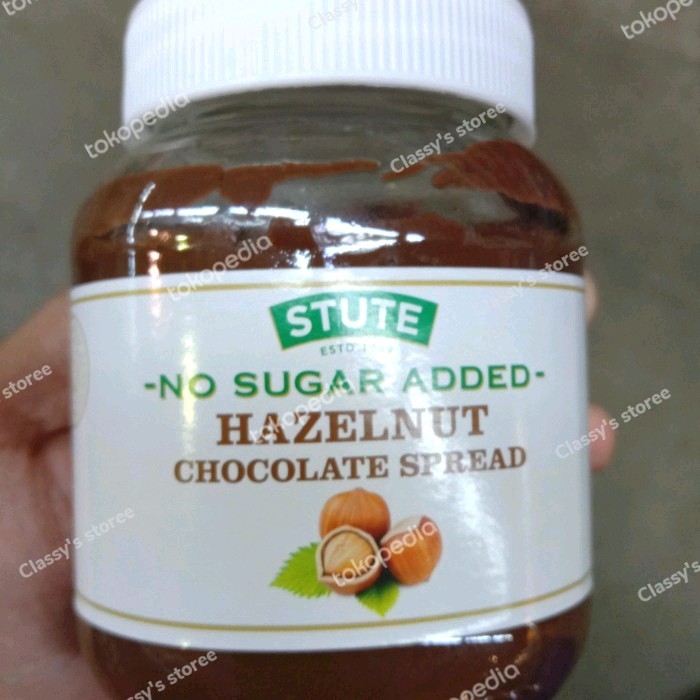 

Selai coklat/Stute hazelnut chocolate spread 350 gr/no sugar