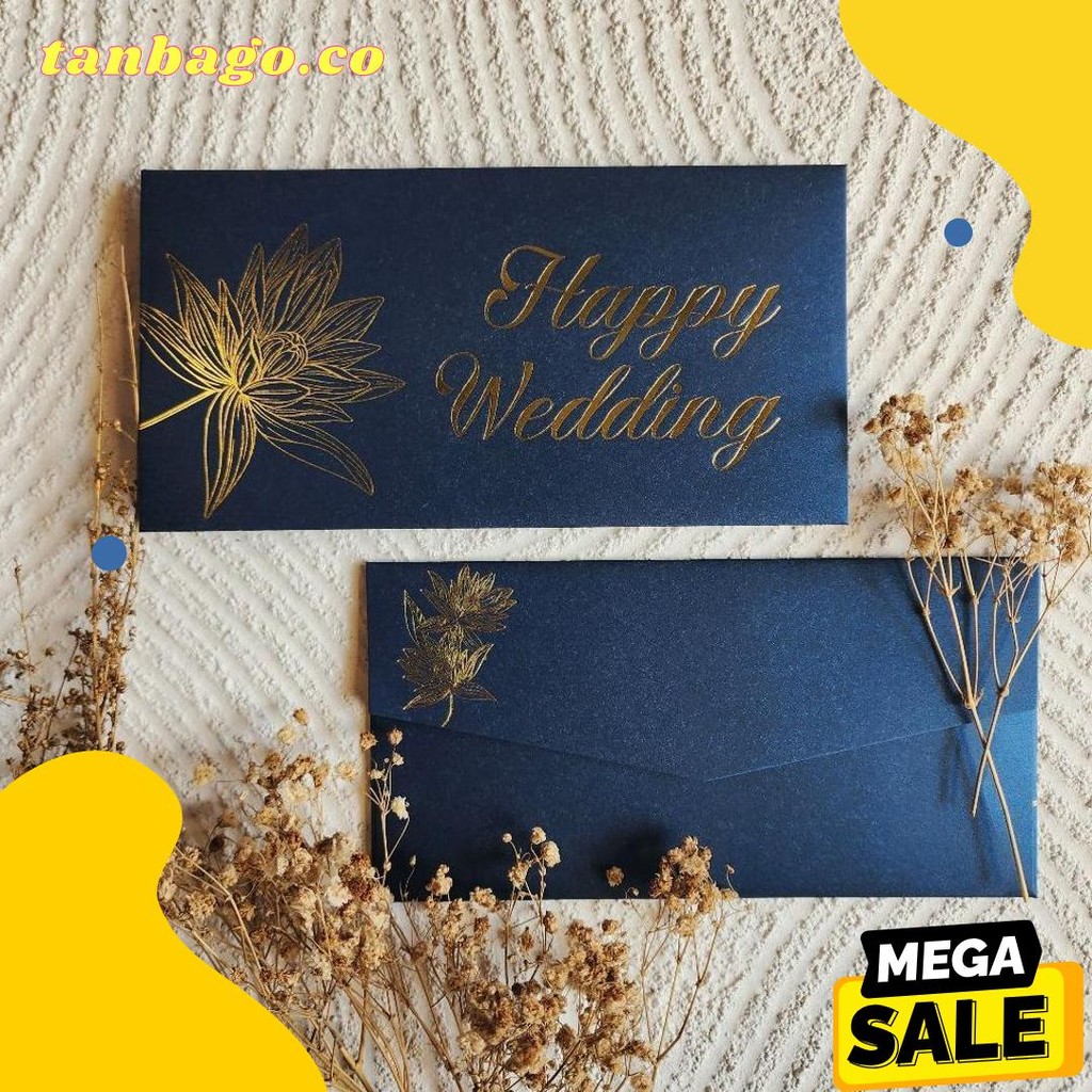 

Amplop Uang Horizontal Besar 9.5X18.5Cm Happy Wedding Congratulations / Angpao Selamat Bahan Fancy Jasmine / Angpau Wedding / Angpau Congratulations (Isi 10 Pcs) Diskon Setengah Harga