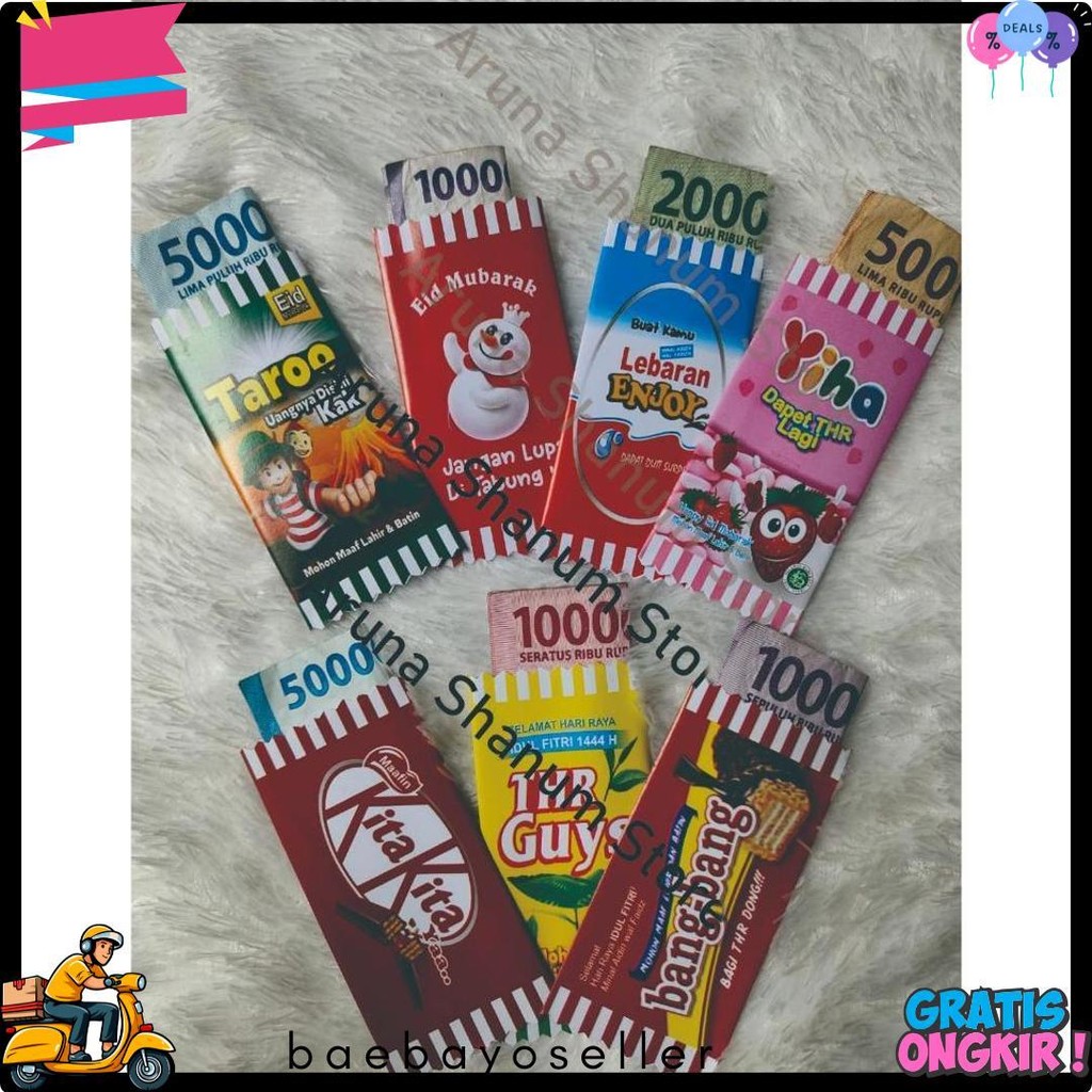 

Grosir 100 Pcs Amplop Lebaran Motif Permen Diskon Setengah Harga