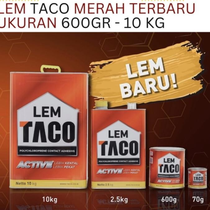 Taco Lem Kuning ACTIVE / Lem Kuning Serbaguna / Lem Kuning Taco