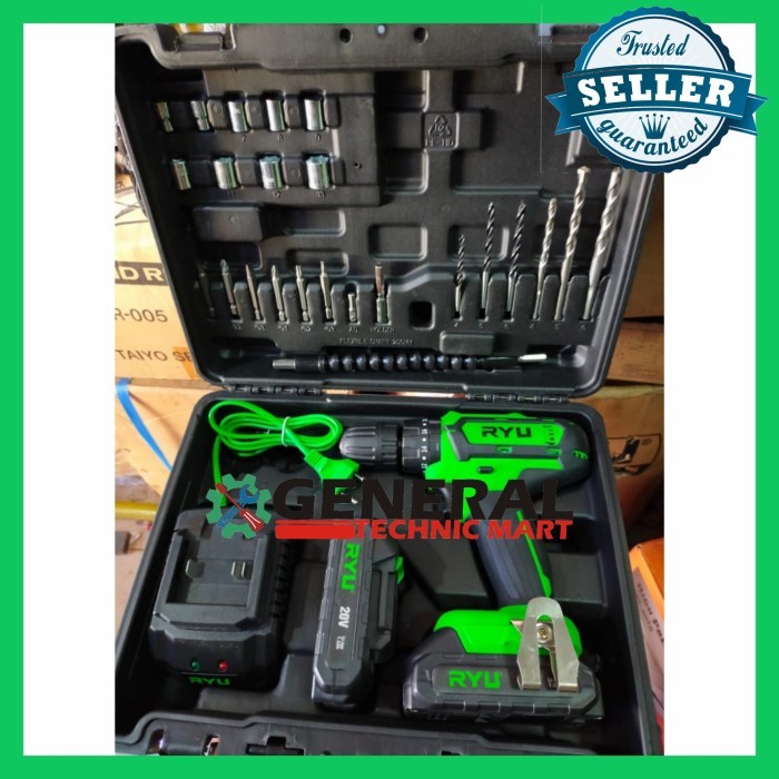 Cordless Impact Drill Ryu Rci20V / Rci 20V Mesin Bor Baterai Ryu