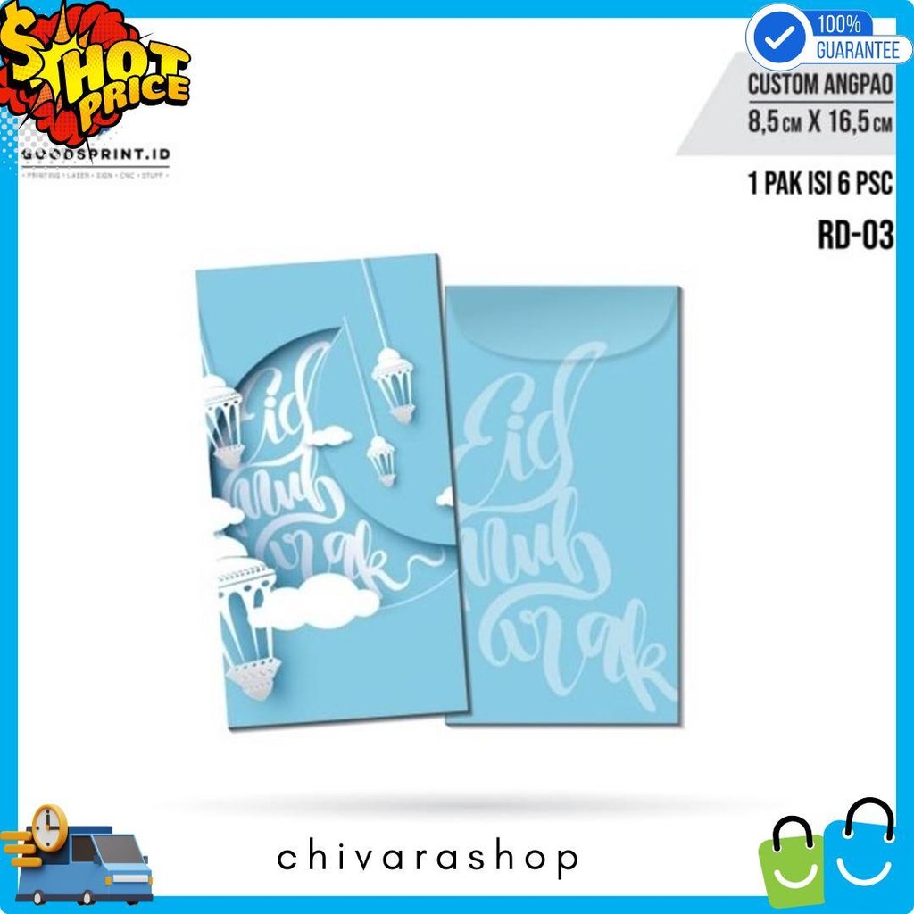 

Amplop Thr Lebaran / Amplop Lebaran Idul Fitri Isi 6 Pcs / Amplop Ukuran 16X8 Cm Terlengkap Dan Termurah