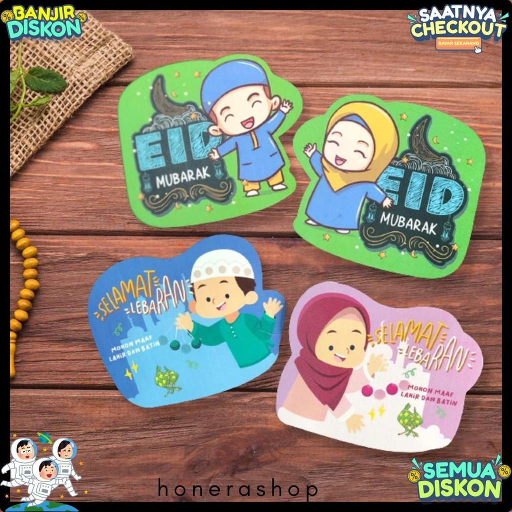 

Amplop Lebaran Lucu / Amplop Lebaran Bentuk 3D Ready Stock Isi 6 Pcs Diskon