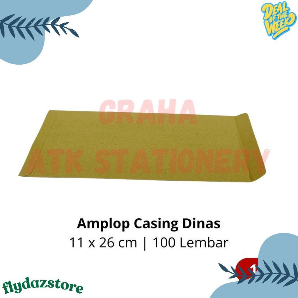 

[1 Bungkus] Amplop Coklat Dinas Aa 11X26 Cm / Amplop Casing Dinas / Amplop Kesing Dinas Aa 11X26 Cm Terlengkap Dan Termurah