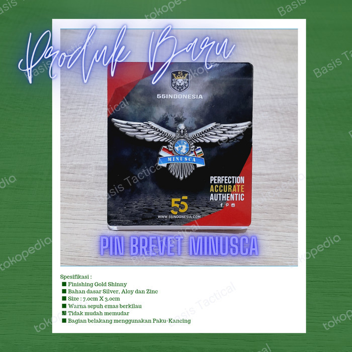 PIN BREVET MINUSCA 55 INDONESIA