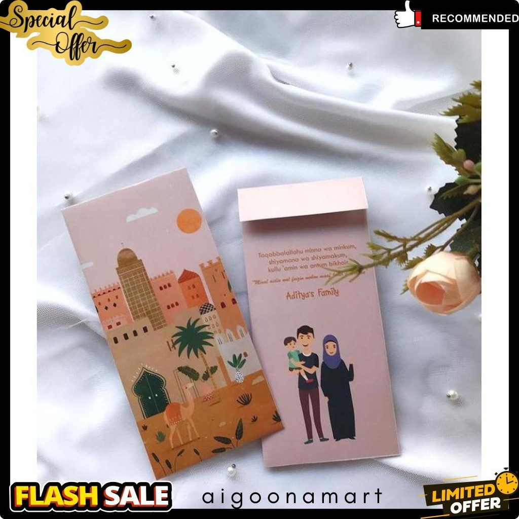 

Amplop Lebaran Custom Bisa Tambah Nama Diskon Setengah Harga