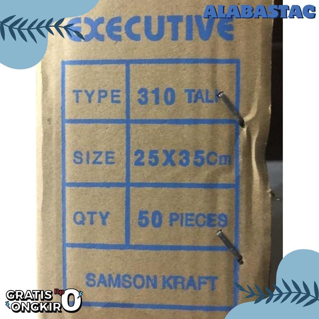 

[50 Pcs] Amplop Coklat Folio Tali Airmail 310 Executive Diskon Setengah Harga