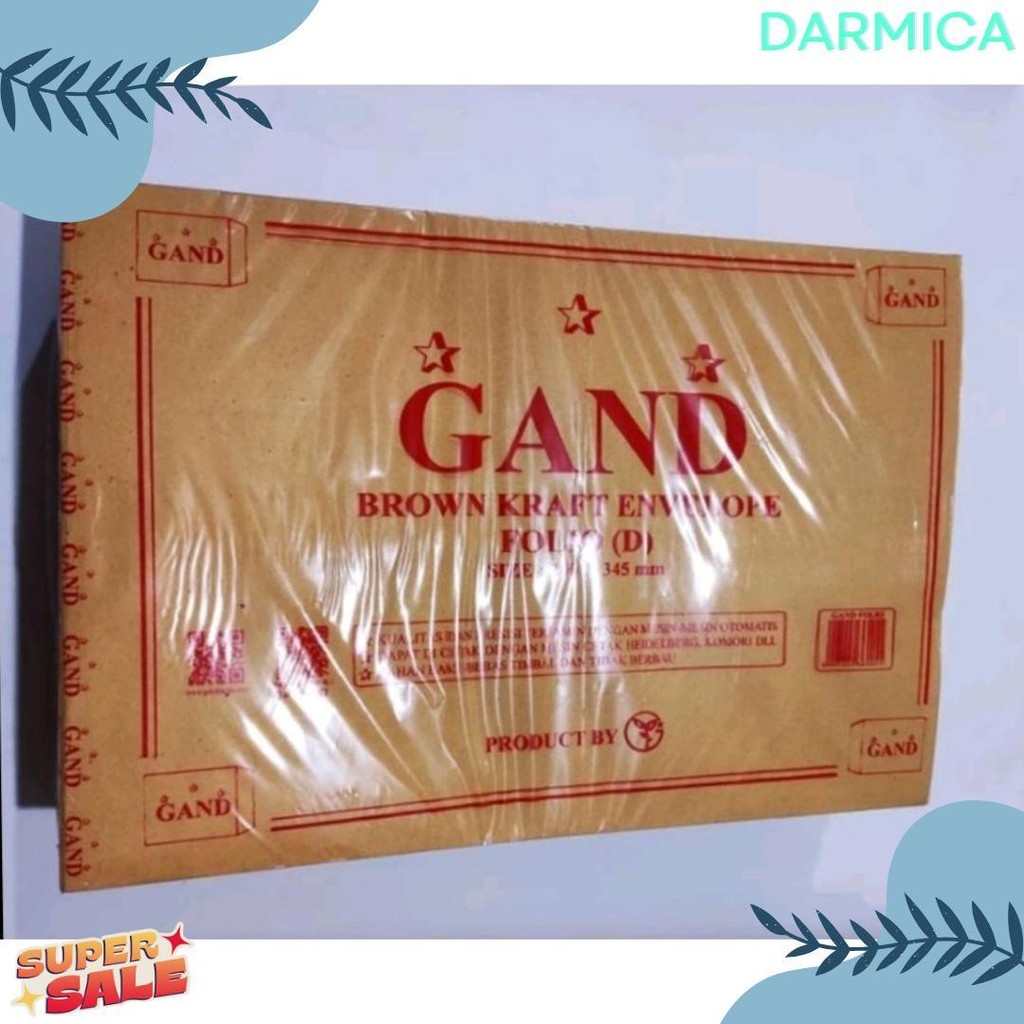 

Amplop Coklat Folio F4 24 Cm X 34.5 Cm Isi 100 Lembar Diskon