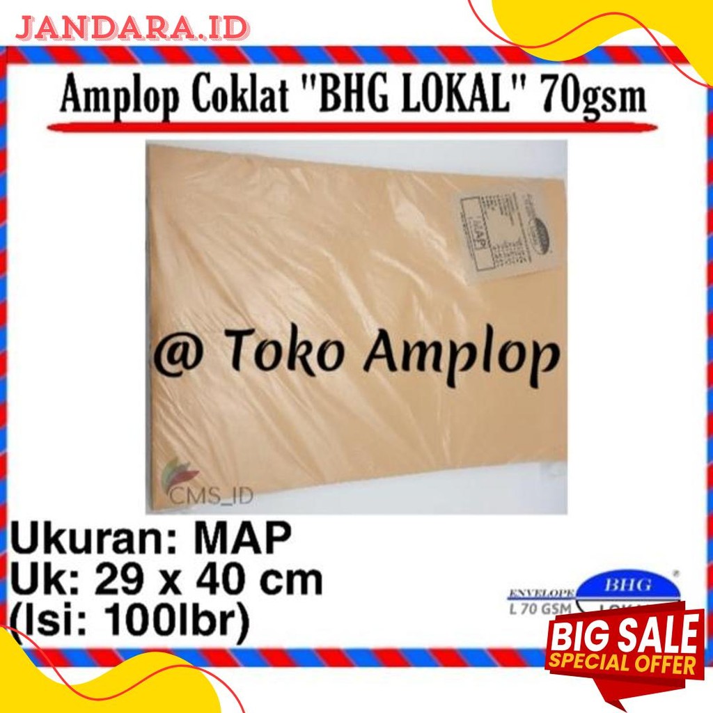 

Amplop Coklat Map ( 29X40Cm ) Terlaris! Produk Ini Banyak Dicari