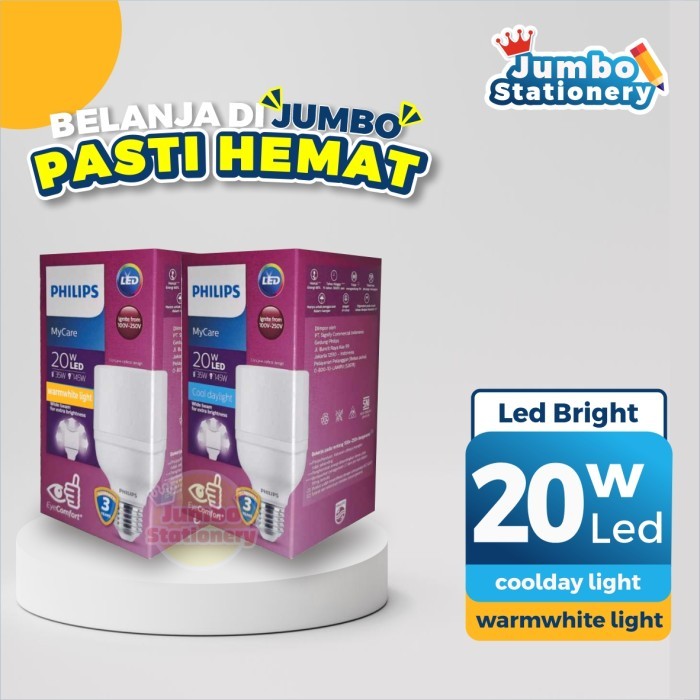 HOT PROMO Philips Lampu LED Bright 20W Kuning E27 Bohlam LED 20Watt WWL