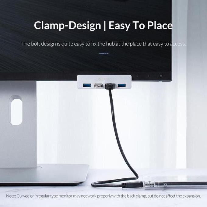Usb Hub 3.0 Clip-On Type Aluminium 4 Port - Orico Mh4Pu