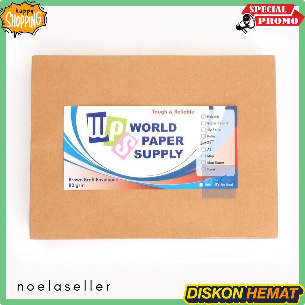 

Wps - Amplop Coklat Ukuran A4 ( 30 X 22 Cm ) - Pack Terlengkap Dan Termurah