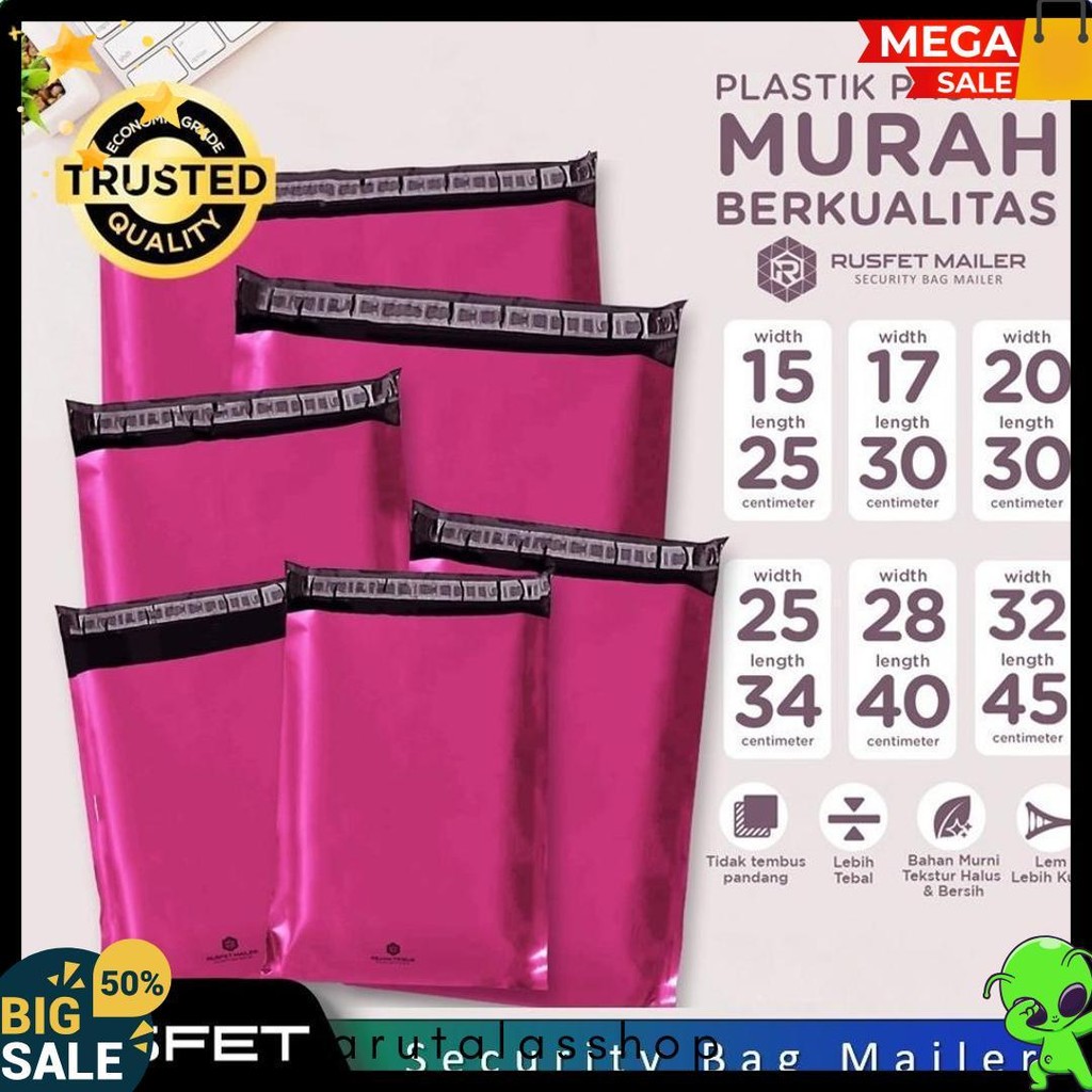 

Amplop Plastik Polymailer Pink 28Cm X 40Cm Low Cost Plastic Packing Polos Online Shop Rusfet Murah Terlaris! Produk Ini Banyak Dicari