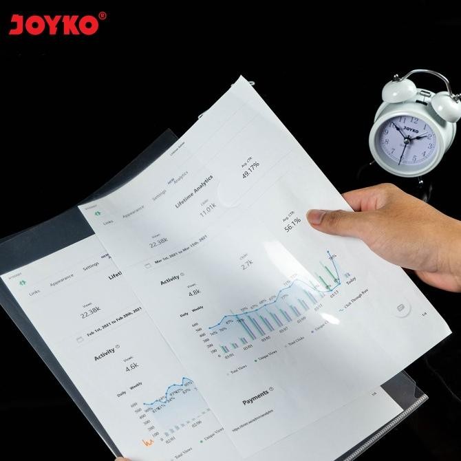 

JOYKO CLEAR SLEEVE A4 F4 MAP L BENING JOYKO FOLIO FILE FOLDER [12PCS]