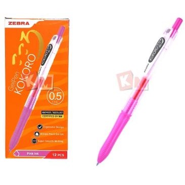 

Gramedia Pettarani - Zebra - Pulpen Kokoro Gel 0.5 mm Warna Pink