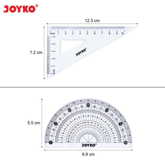 

PAKET PENGGARIS BUSUR JOYKO 4PCS MATH SET MATEMATIKA RL-PS2 [36SET]