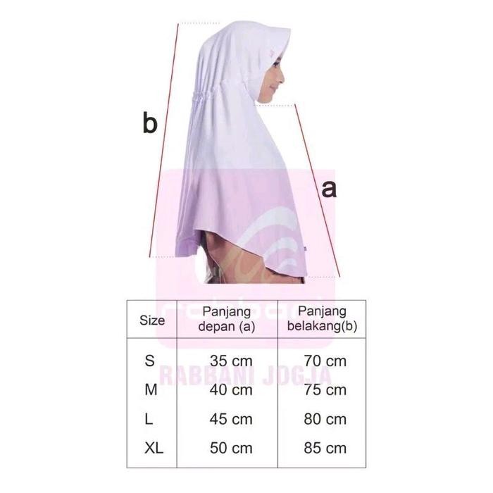 Rabbani-Kerudung Jilbab Instan Innova Pita Serut Coklat Hitam