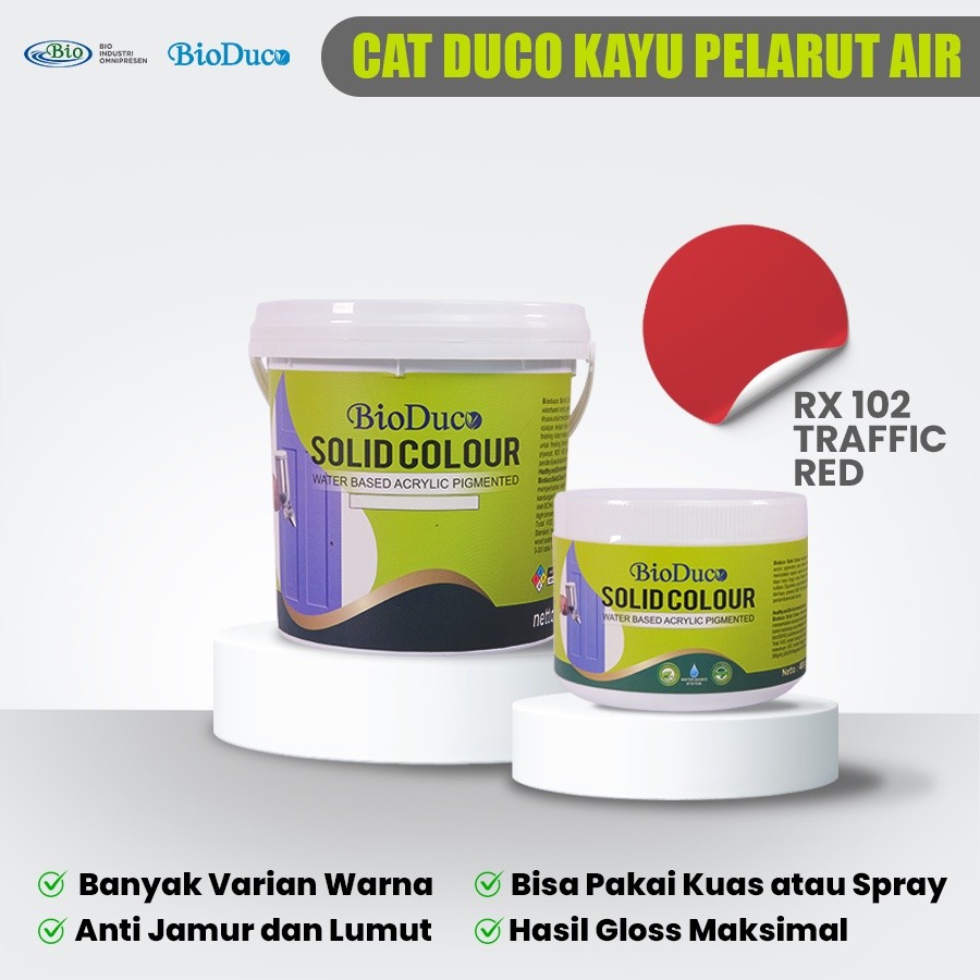

Cat Kayu Water Based - Bioduco Traffic Red