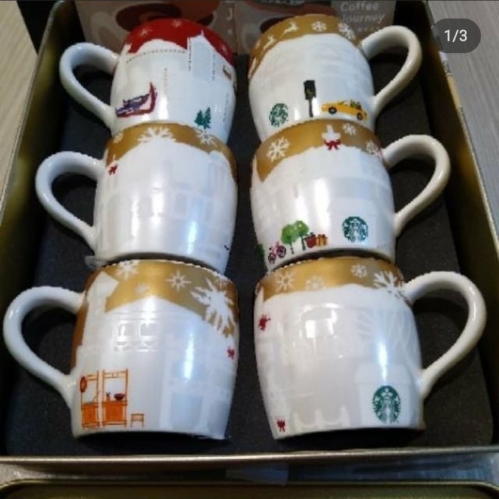 Mug Mini/Demitasse Starbucks Taiwan 6 Cities Christmas Edition [RARE]