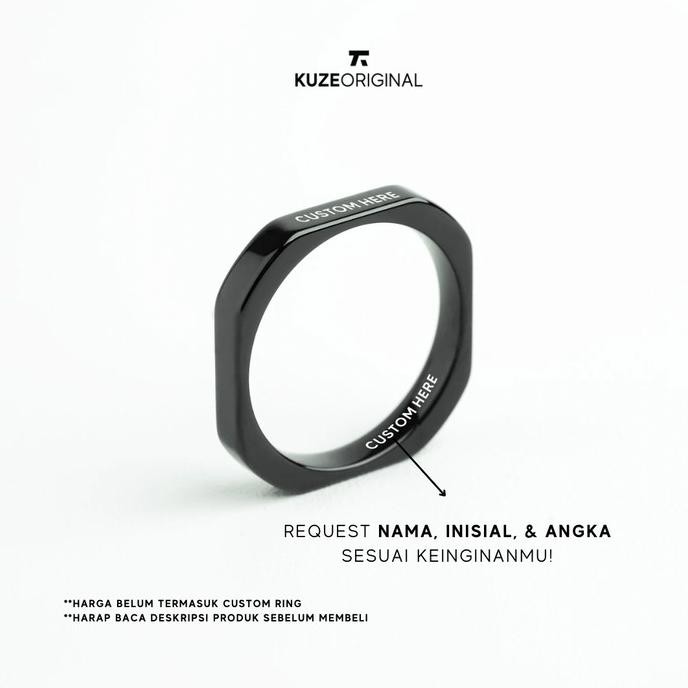 Kuze Original Cincin Tungsten / Ring - Carver