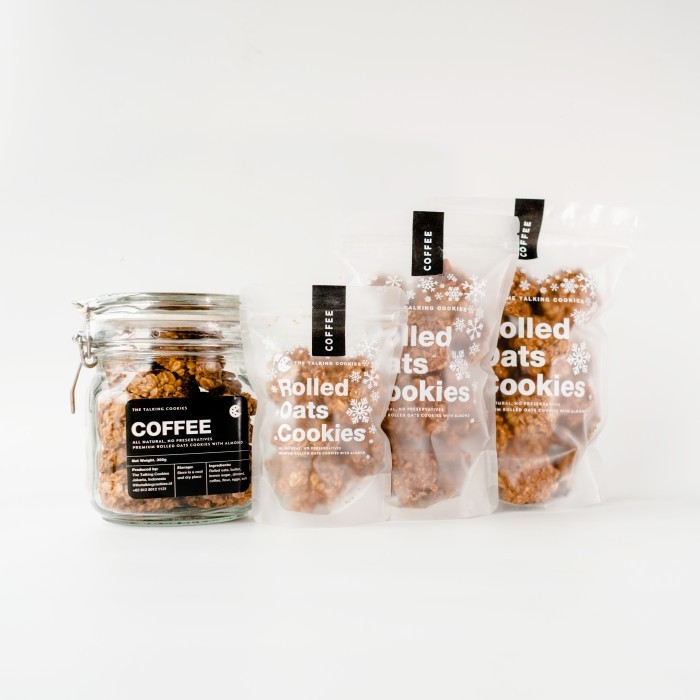 

ROLLED OATS COOKIES COFFEE ALMOND THE TALKING COOKIES