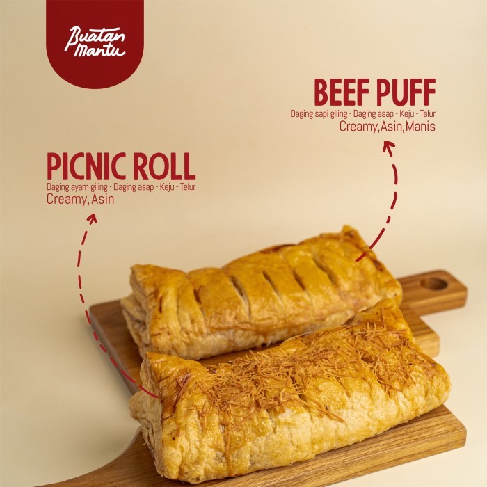 

HEMAT PAKET KELUARGA 1 PICNIC ROLL + 1 BEEF PUFF