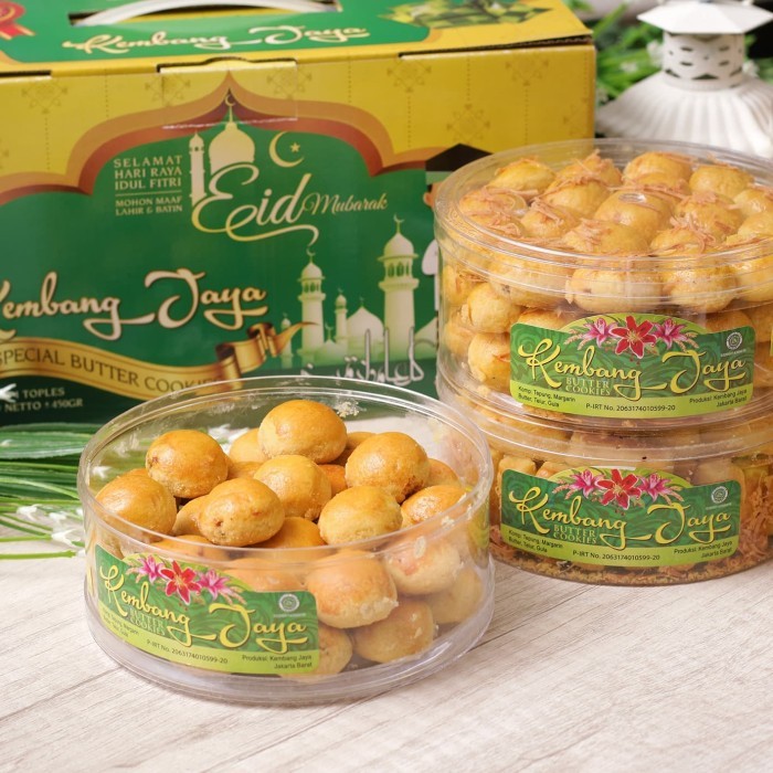 

PAKET KUE LEBARAN KUE KERING COOKIES KEMBANG JAYA - BOX ISI 4