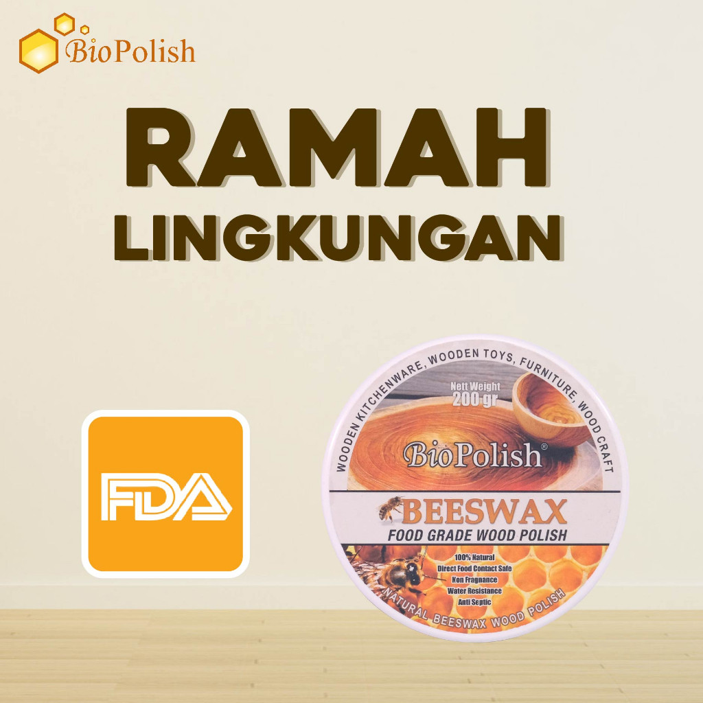 Biopolish Beeswax Food Grade Poles Meja Makan Kayu Furniture Kayu