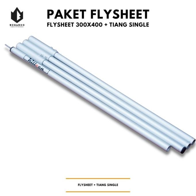 Tiang Flysheet Single Pole KILLEEN+Flysheet 3x4 - Econopack Pole Terlaris