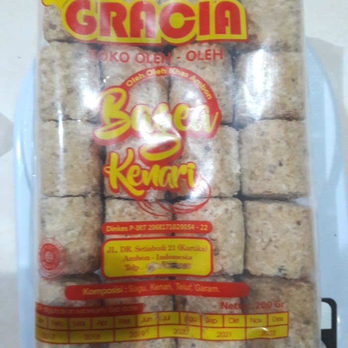 

GRACIA BAGEA KENARI RASA PLAIN / ASIN OLE - OLE JAJANAN KUE KHAS AMBON