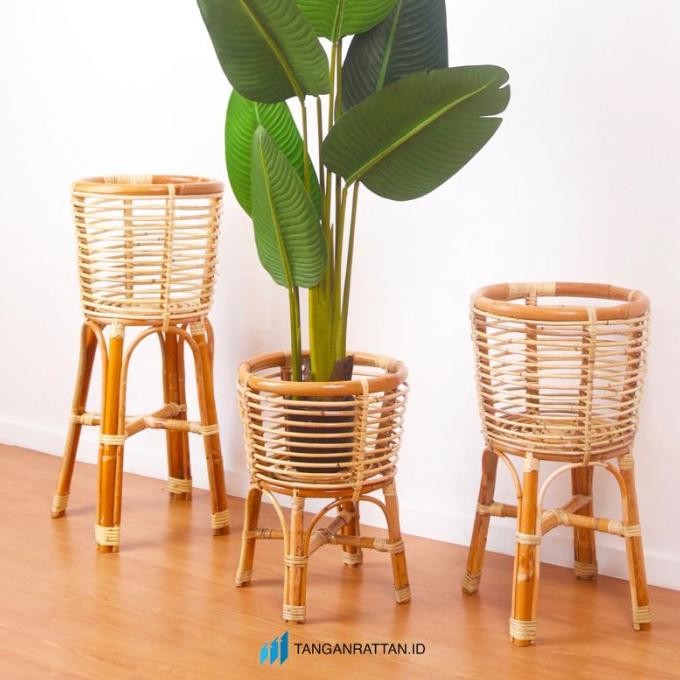 Sale Standing Pot Rotan Cover Pot Rotan Pot Bunga