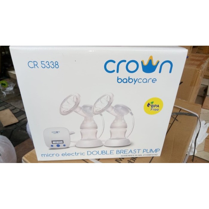 BREAST PUMP ELEKTRIK CROWN BABY CARE POMPA ASI DOUBLE ELECTRIC MURAH
