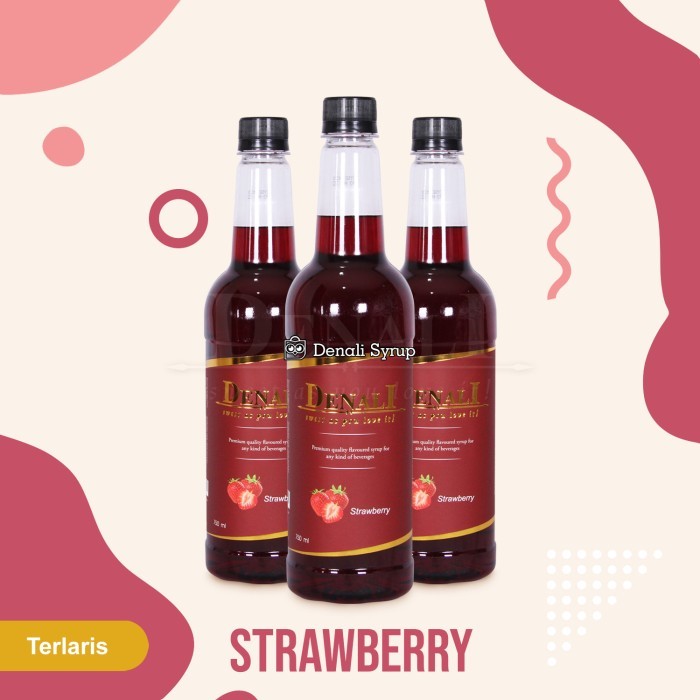 

Denali Syrup Strawberry 750ml Sirup Denali Rasa Strawberry 750 ml