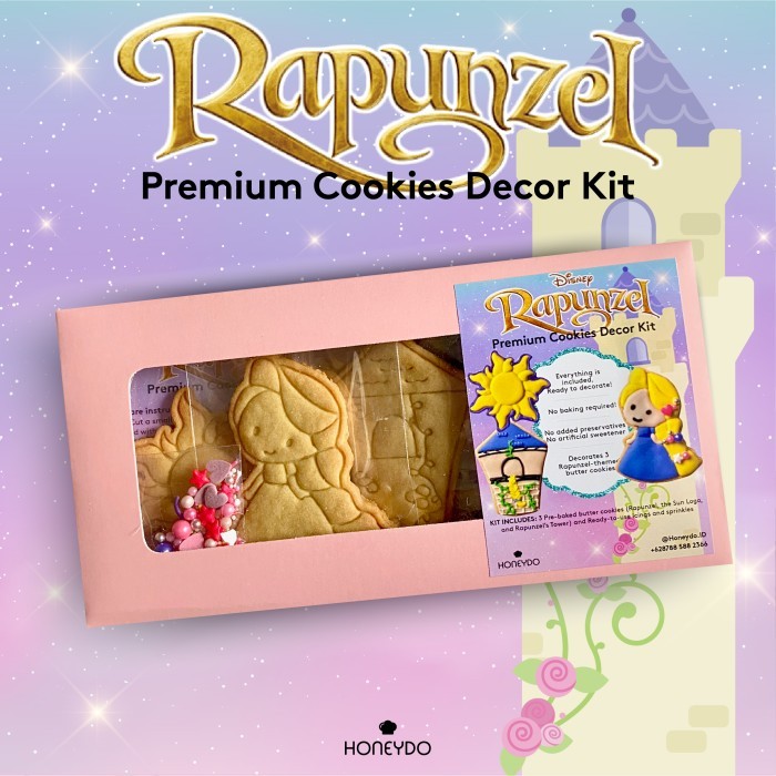

HONEYDO COOKIES DECOR KIT RAPUNZEL / TANGLED (COOKIE SIAP DEKORASI)